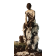 Sans titre (en mutation), de l'artiste Raphaëlle Bitar, Sculpture, Argile, plâtre, bois et végétaux divers, dimension : 72 x 30 x 30 pouces