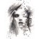 Sous la pluie, de l'artiste Marie Chantal Le Breton, Tableau, Mixtes sur papier aquarelle marouflé sur panneau de bois, Création unique, dimension : 18 x 14 po de largeur