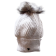 Tuque béret, no 44, de l'artiste Irèna Geerts, Création québécoise faite à la main. Modèle garni d'un pompon de fourrure recyclée et de laine alpaga à 100 %.