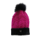 Tuque Dawson, no 30, de l'artiste Irèna Geerts, Création québécoise faite à la main. Modèle garni d'un pompon de fourrure recyclée et de laine alpaga à 100 %.