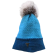 Tuque tissée, no 11, de l'artiste Irèna Geerts, Création québécoise faite à la main. Modèle garni d'un pompon de fourrure recyclée et de laine alpaga à 100 % %