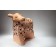 Céramique Grande vache, ORANGE, de l'artiste Véronique Martel, Céramique, Faïence, engobe, émail, dimension : 44 x 19 x 29 pouces de largeur 